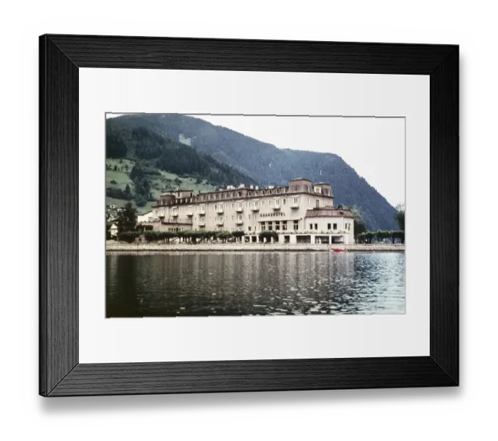 Framed Print : Grand Hotel, Zell am See, Austria, Europe 1960, Europe