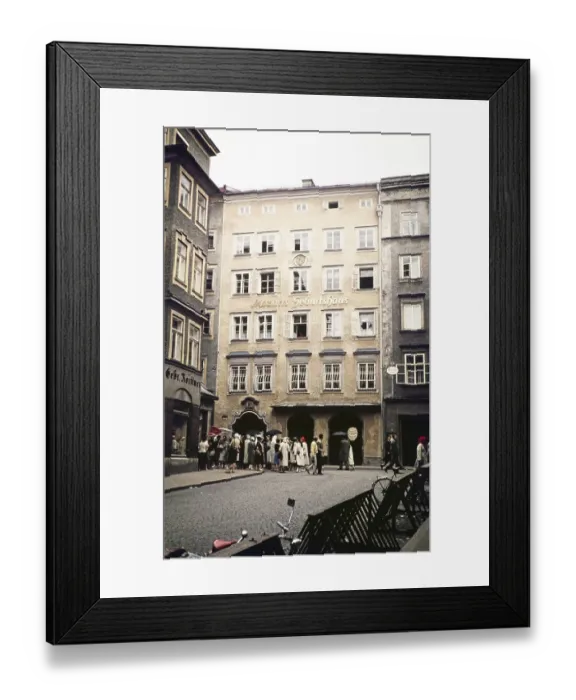 Framed Print : Birthplace of Mozart, Mozart's birthplace, Salzburg, Austria, Europe 1960, Europe Framed Print : Birthplace of Mozart, Mozart's birthplace, Salzburg, Austria, Europe 1960, Europe