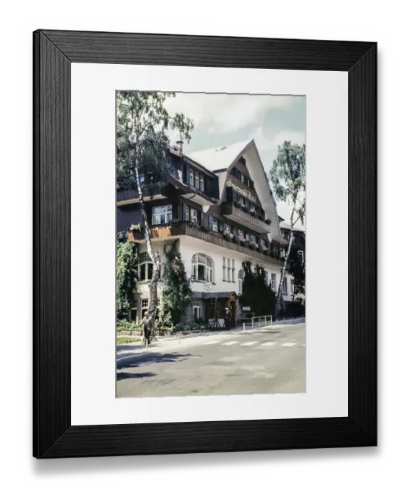 Framed Print : Black Forest Hotel, Titisee, Baden-Wuerttemberg, Germany, Europe 1960, Europe Framed Print : Black Forest Hotel, Titisee, Baden-Wuerttemberg, Germany, Europe 1960, Europe