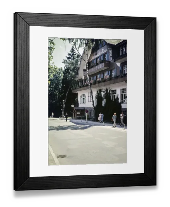 Framed Print : Black Forest Hotel, Titisee, Baden-Wuerttemberg, Germany, Europe 1960, Europe