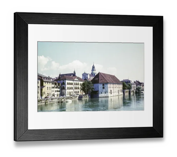 Framed Print : Historic buildings on the River Aare, Solothurn, Canton Solothurn, Switzerland, Europe 1961, Europe Framed Print : Historic buildings on the River Aare, Solothurn, Canton Solothurn, Switzerland, Europe 1961, Europe