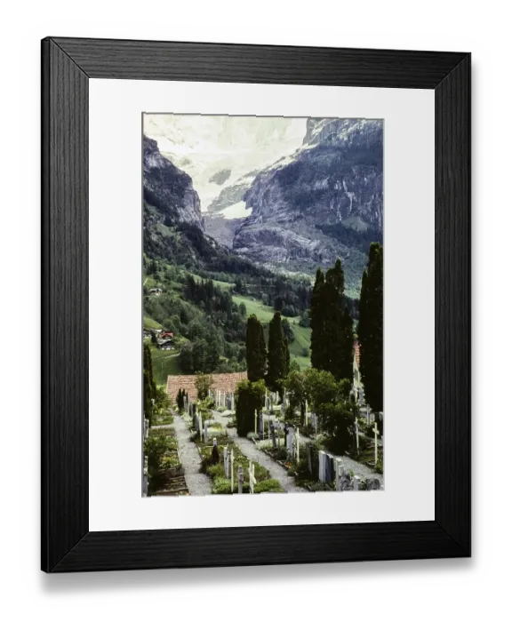 Framed Print : Virgin from a cemetery in Grindelwald, Canton Bern, Switzerland, Europe 1961, Europe