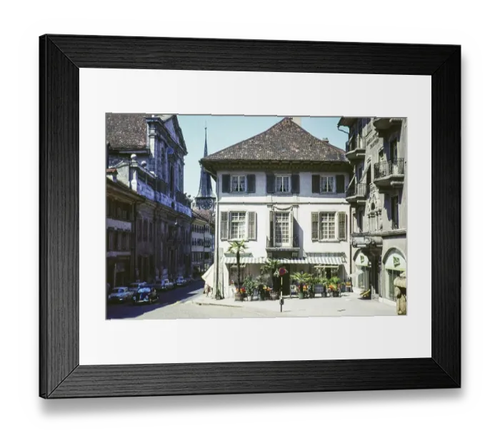 Framed Print : Historic buildings in the city centre, Hauptgasse, Solothurn, Canton Solothurn, Switzerland, Europe 1961, Europe Framed Print : Historic buildings in the city centre, Hauptgasse, Solothurn, Canton Solothurn, Switzerland, Europe 1961, Europe