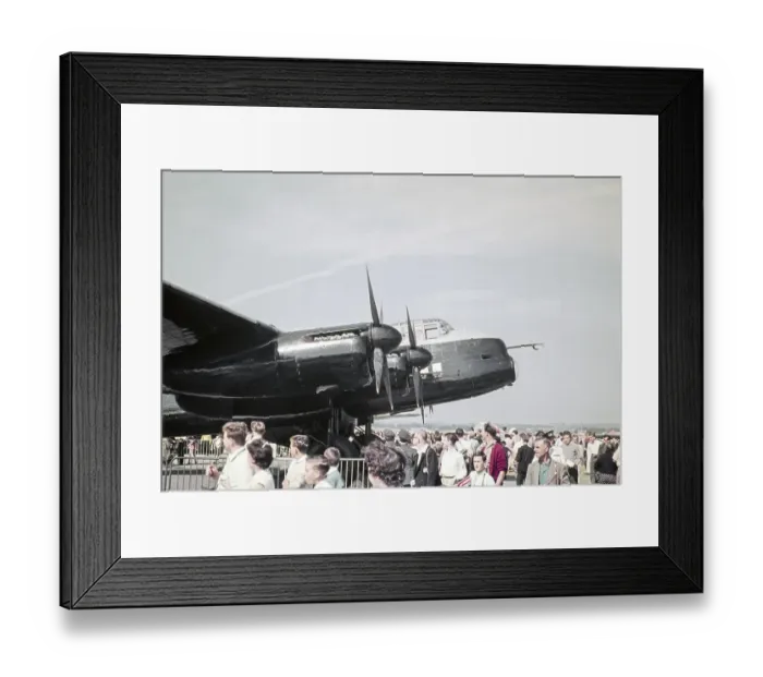 Framed Print : Lancaster weather observation aircraft, Farnborough Airshow, Hampshire, England, UK September 1960 Framed Print : Lancaster weather observation aircraft, Farnborough Airshow, Hampshire, England, UK September 1960
