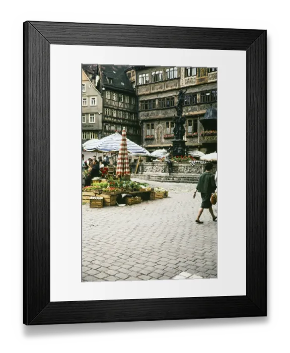 Framed Print : Historic buildings on the market square of the old town, City of Tuebingen, Swabia, Germany, Europe 1961, Europe Framed Print : Historic buildings on the market square of the old town, City of Tuebingen, Swabia, Germany, Europe 1961, Europe