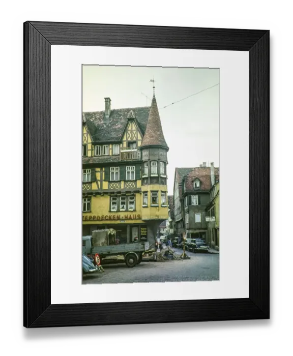 Framed Print : Historic buildings in a street of the old town of Tuebingen, Swabia, Germany, Europe 1959, Europe Framed Print : Historic buildings in a street of the old town of Tuebingen, Swabia, Germany, Europe 1959, Europe