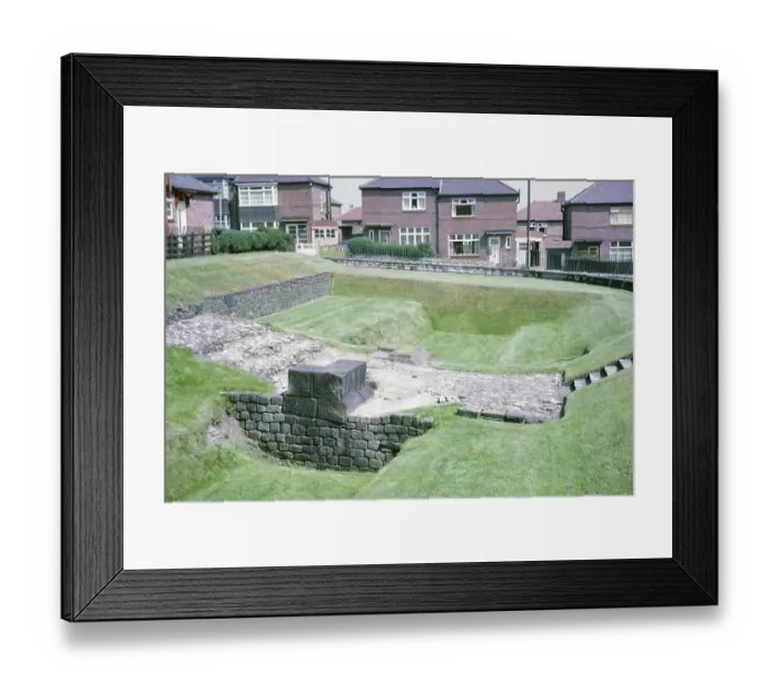 Framed Print : Visit to the Archaeological Society at Hadrian's Wall, Northumberland, England, UK Vallum in Benwell, Newcastle 1969 Framed Print : Visit to the Archaeological Society at Hadrian's Wall, Northumberland, England, UK Vallum in Benwell, Newcastle 1969