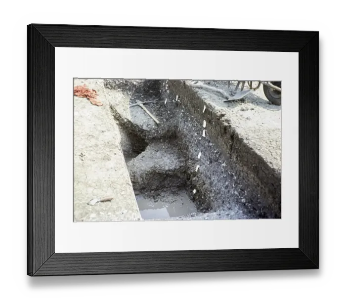Framed Print : Unspecified location, archaeological excavation of the University of Cambridge, Cambridgeshire, England, UK 1980 Framed Print : Unspecified location, archaeological excavation of the University of Cambridge, Cambridgeshire, England, UK 1980