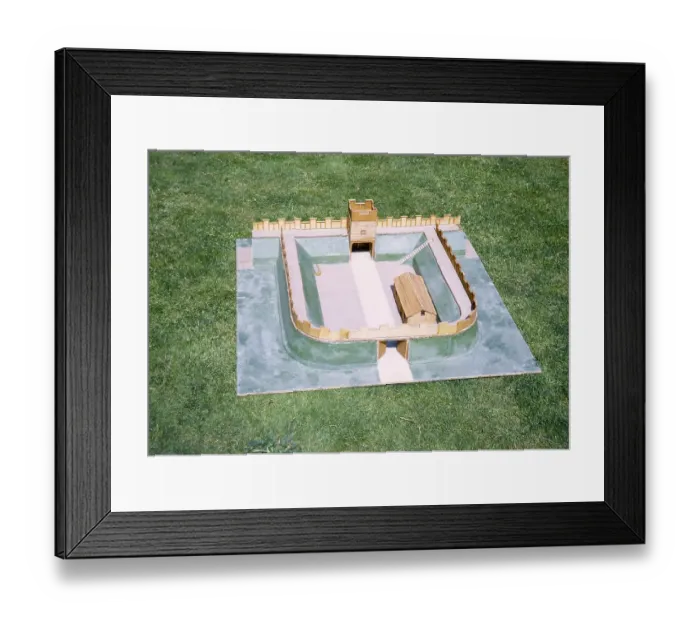 Framed Print : Visit by the Archaeological Society to Hadrian's Wall, Northumberland, England, UK Model of Mile Castle 1969 Framed Print : Visit by the Archaeological Society to Hadrian's Wall, Northumberland, England, UK Model of Mile Castle 1969