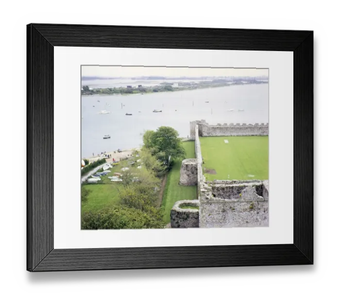 Framed Print : Walls of Portchester Castle, Hampshire, England, UK 1968 Framed Print : Walls of Portchester Castle, Hampshire, England, UK 1968