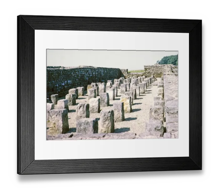Framed Print : Visit to the Archaeological Society at Hadrian's Wall, Northumberland, England, UK Granary at Housesteads Roman Fort 1969 Framed Print : Visit to the Archaeological Society at Hadrian's Wall, Northumberland, England, UK Granary at Housesteads Roman Fort 1969