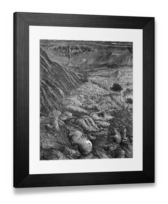 Framed Print : Hot lava from the eruption of Mount Vesuvius flows through the landscape, in the background the smoking volcano, trees, geography, Italy, historical illustration 1888, Europe Framed Print : Hot lava from the eruption of Mount Vesuvius flows through the landscape, in the background the smoking volcano, trees, geography, Italy, historical illustration 1888, Europe