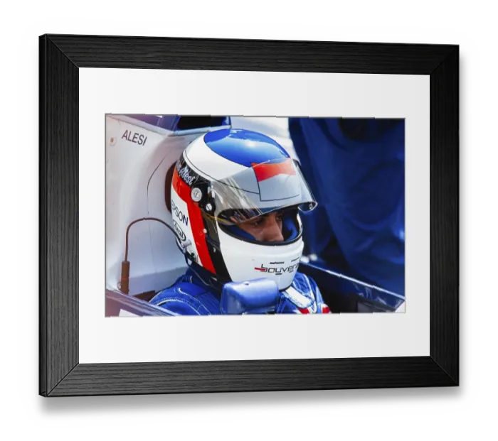 Framed Print : Racing driver Jean Alesi sits in the cockpit, Formula 1, Tyrrell Racing, Tyrrell 019, Ford Cosworth DFR 3.5 V8, German Grand Prix at the Hockenheimring on 29 July 1990, Germany, Europe Framed Print : Racing driver Jean Alesi sits in the cockpit, Formula 1, Tyrrell Racing, Tyrrell 019, Ford Cosworth DFR 3.5 V8, German Grand Prix at the Hockenheimring on 29 July 1990, Germany, Europe
