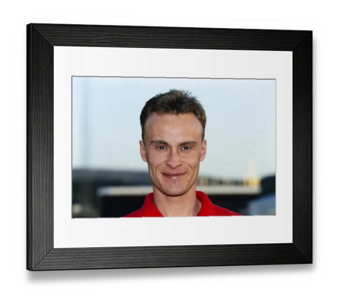 Framed Print : Motorsport, Racer Ralf Waldmann (DEU), portrait, Aprilia 250 ccm, Motorcycle World Championship 1999, Germany, Europe