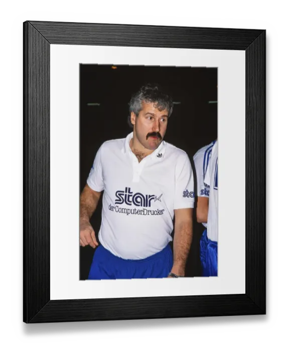 Framed Print : Handball, Bundesliga, Peter Meisinger, coach of TV Grosswallstadt on 21 February 1990, Germany, Europe Framed Print : Handball, Bundesliga, Peter Meisinger, coach of TV Grosswallstadt on 21 February 1990, Germany, Europe