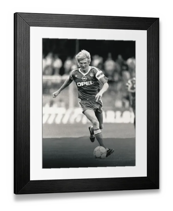 Framed Print : Football, Bundesliga, Player Stefan Effenberg of FC Bayern Munich in July 1990