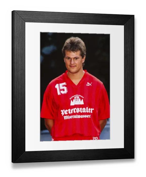 Framed Print : Handball, Bundesliga, Mathias Hofstetter, TuS Schutterwald, 23 August. 1989, Germany, Europe