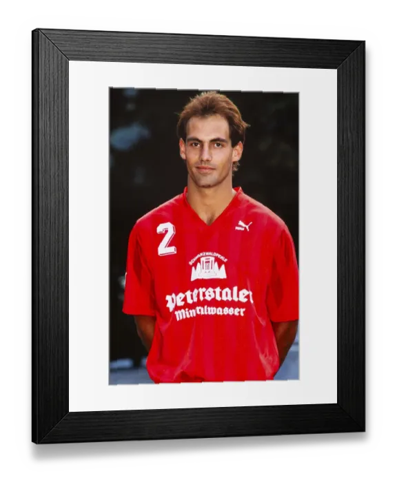 Framed Print : Handball, Bundesliga, Bernd Esslinger, TuS Schutterwald, 23 August. 1989, Germany, Europe