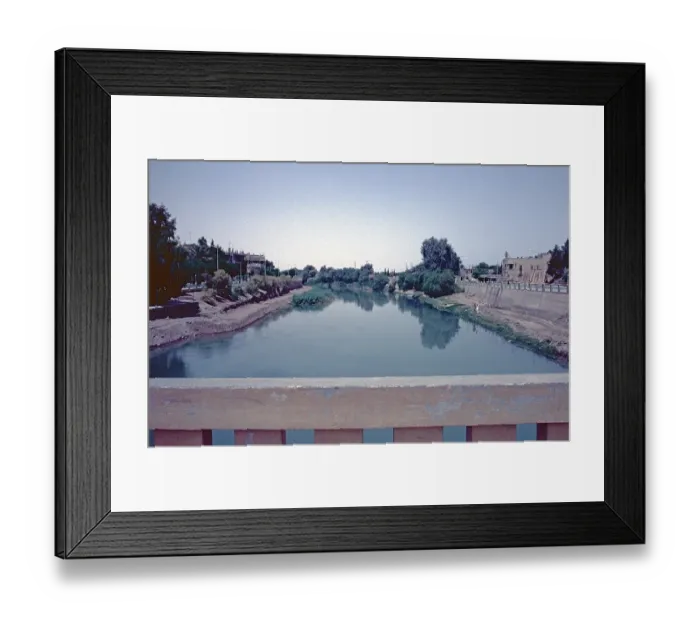 Framed Print : Euphrates, Deir ez-Zor, Syria, May 1987, vintage, retro, old, historical, Asia Framed Print : Euphrates, Deir ez-Zor, Syria, May 1987, vintage, retro, old, historical, Asia