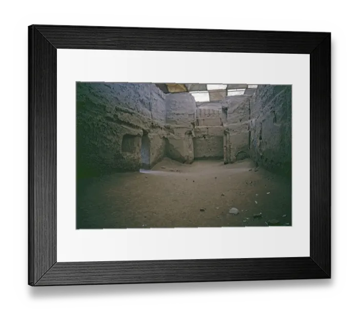 Framed Print : Palace district of Zimri-Lim, reception hall of the king, ruins of Mari, today Tell Hariri, Syria, May 1987, vintage, retro, old, historical, Asia Framed Print : Palace district of Zimri-Lim, reception hall of the king, ruins of Mari, today Tell Hariri, Syria, May 1987, vintage, retro, old, historical, Asia