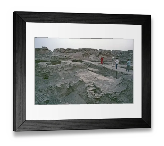 Framed Print : Ruins of Mari, today Tell Hariri, Syria, May 1987, vintage, retro, old, historical, Asia Framed Print : Ruins of Mari, today Tell Hariri, Syria, May 1987, vintage, retro, old, historical, Asia