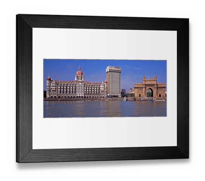 Framed Print : Gateway of India, Hotel Taj Mahal, Mumbai, India, Asia
