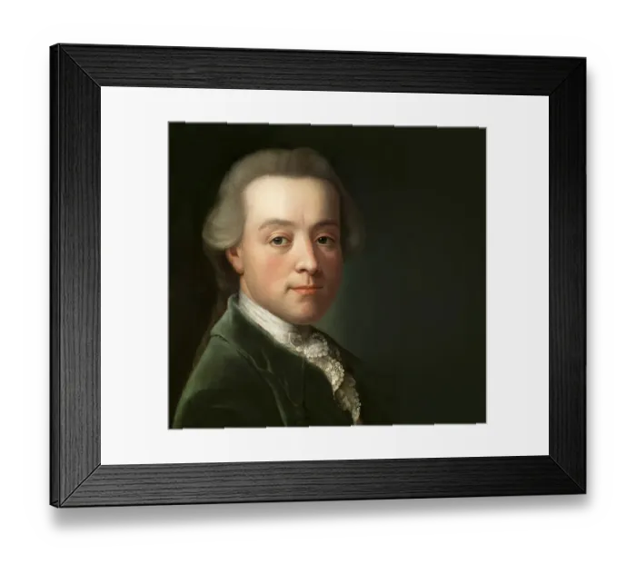 Framed Print : Wolfgang Amadeus Mozart, 1756 - 1791, composer of classical music, First Viennese School, digitally edited