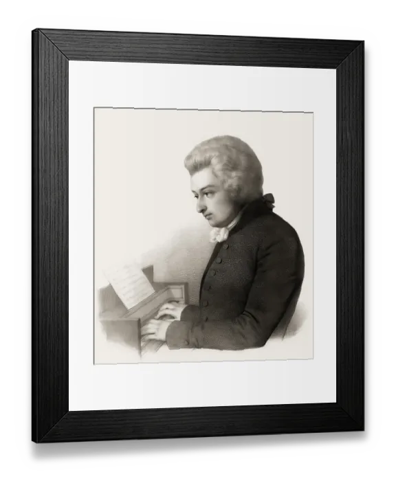 Framed Print : Wolfgang Amadeus Mozart, 1756 - 1791, composer of classical music, First Viennese School, digitally edited Framed Print : Wolfgang Amadeus Mozart, 1756 - 1791, composer of classical music, First Viennese School, digitally edited