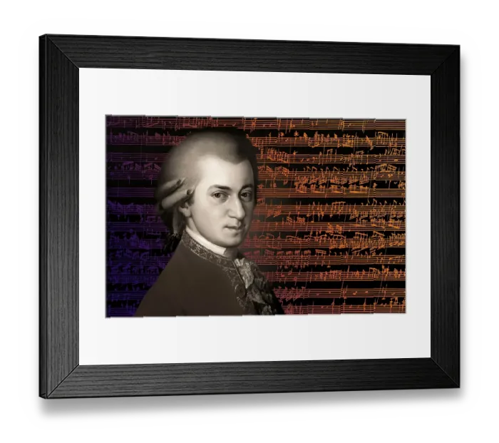 Framed Print : Wolfgang Amadeus Mozart, 1756 - 1791, composer of classical music, First Viennese School, notesheet from Allegro and Andante, Fantasy in F minor for mechanical organ, KV 608, 1791, digitally edited Framed Print : Wolfgang Amadeus Mozart, 1756 - 1791, composer of classical music, First Viennese School, notesheet from Allegro and Andante, Fantasy in F minor for mechanical organ, KV 608, 1791, digitally edited