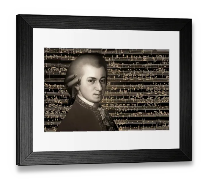 Framed Print : Wolfgang Amadeus Mozart, 1756 - 1791, composer of classical music, First Viennese School, notesheet from Allegro and Andante, Fantasy in F minor for mechanical organ, KV 608, 1791, digitally edited Framed Print : Wolfgang Amadeus Mozart, 1756 - 1791, composer of classical music, First Viennese School, notesheet from Allegro and Andante, Fantasy in F minor for mechanical organ, KV 608, 1791, digitally edited