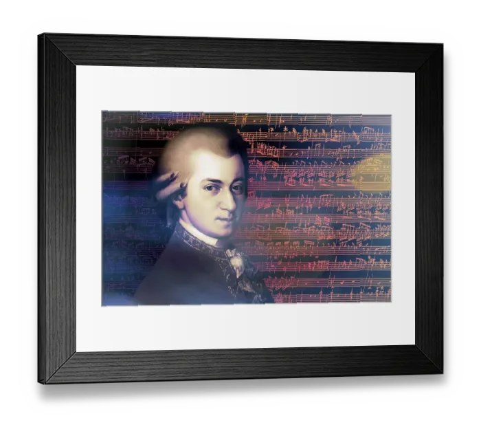 Framed Print : Wolfgang Amadeus Mozart, 1756 - 1791, composer of classical music, First Viennese School, notesheet from Allegro and Andante, Fantasy in F minor for mechanical organ, KV 608, 1791, digitally edited Framed Print : Wolfgang Amadeus Mozart, 1756 - 1791, composer of classical music, First Viennese School, notesheet from Allegro and Andante, Fantasy in F minor for mechanical organ, KV 608, 1791, digitally edited