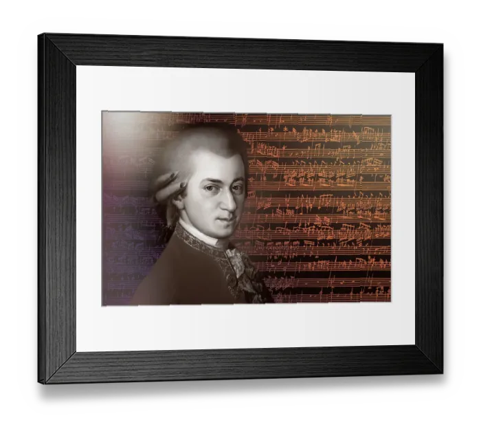 Framed Print : Wolfgang Amadeus Mozart, 1756 - 1791, composer of classical music, First Viennese School, notesheet from Allegro and Andante, Fantasy in F minor for mechanical organ, KV 608, 1791, digitally edited Framed Print : Wolfgang Amadeus Mozart, 1756 - 1791, composer of classical music, First Viennese School, notesheet from Allegro and Andante, Fantasy in F minor for mechanical organ, KV 608, 1791, digitally edited