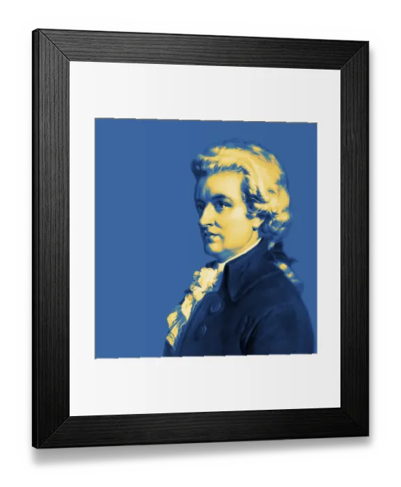Framed Print : Wolfgang Amadeus Mozart, 1756 - 1791, composer of classical music, First Viennese School, digitally edited Framed Print : Wolfgang Amadeus Mozart, 1756 - 1791, composer of classical music, First Viennese School, digitally edited