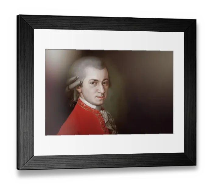 Framed Print : Wolfgang Amadeus Mozart, 1756 - 1791, composer of classical music, First Viennese School, digitally edited Framed Print : Wolfgang Amadeus Mozart, 1756 - 1791, composer of classical music, First Viennese School, digitally edited