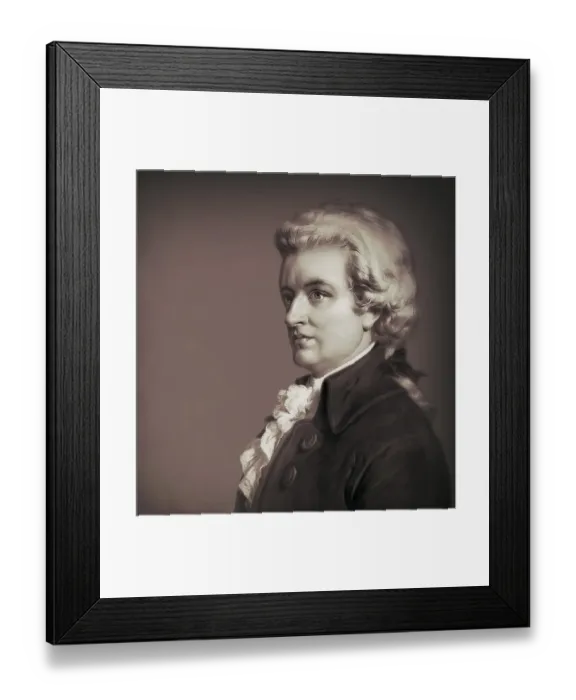 Framed Print : Wolfgang Amadeus Mozart, 1756 - 1791, composer of classical music, First Viennese School, digitally edited Framed Print : Wolfgang Amadeus Mozart, 1756 - 1791, composer of classical music, First Viennese School, digitally edited
