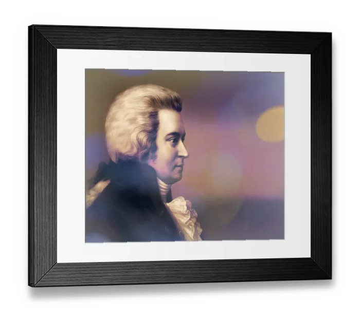 Framed Print : Wolfgang Amadeus Mozart, 1756 - 1791, composer of classical music, First Viennese School, digitally edited Framed Print : Wolfgang Amadeus Mozart, 1756 - 1791, composer of classical music, First Viennese School, digitally edited
