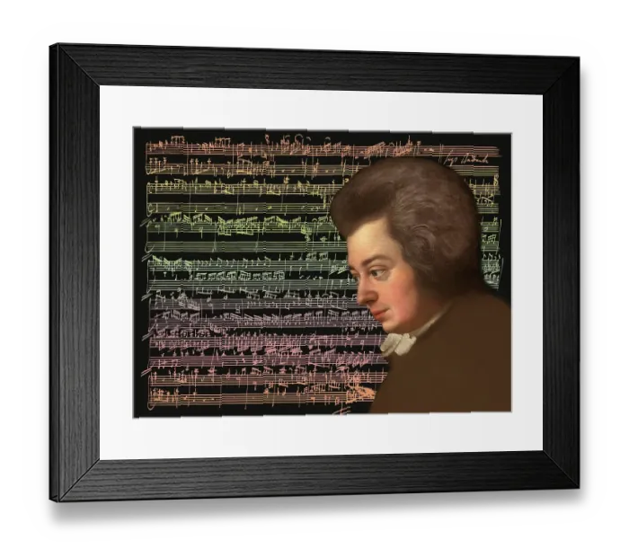 Framed Print : Wolfgang Amadeus Mozart, 1756 - 1791, composer of classical music, First Viennese School, notesheet from Allegro and Andante, Fantasy in F minor for mechanical organ, KV 608, 1791, digitally edited Framed Print : Wolfgang Amadeus Mozart, 1756 - 1791, composer of classical music, First Viennese School, notesheet from Allegro and Andante, Fantasy in F minor for mechanical organ, KV 608, 1791, digitally edited