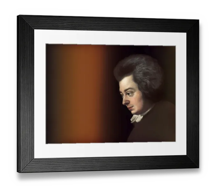Framed Print : Wolfgang Amadeus Mozart, 1756 - 1791, composer of classical music, First Viennese School, digitally edited Framed Print : Wolfgang Amadeus Mozart, 1756 - 1791, composer of classical music, First Viennese School, digitally edited