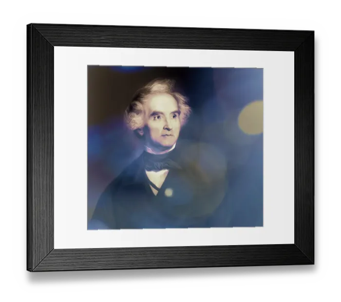 Framed Print : Justus Freiherr von Liebig, 1803 - 1873, German chemist and scientist, digitally edited
