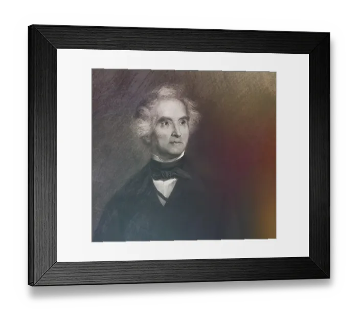 Framed Print : Justus Freiherr von Liebig, 1803 - 1873, German chemist and scientist, digitally edited