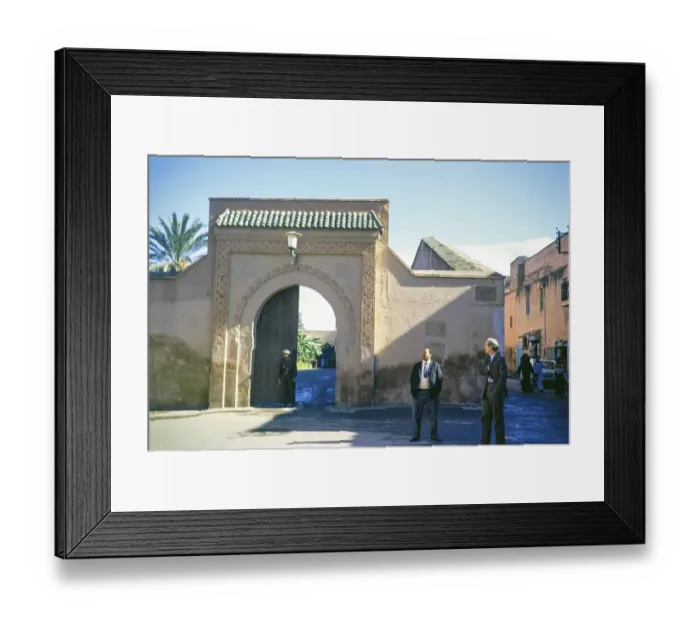 Framed Print : Entrance doorway to Bahia Palace, Marrakech, Morocco, north Africa 1973, Africa Framed Print : Entrance doorway to Bahia Palace, Marrakech, Morocco, north Africa 1973, Africa