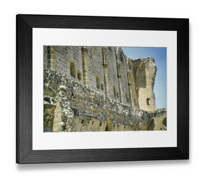 Framed Print : Bellapais Abbey monastery ruins, Bellapais, Kyrenia or Girne, Northern Cyprus, Cyprus, Europe 1973, Europe