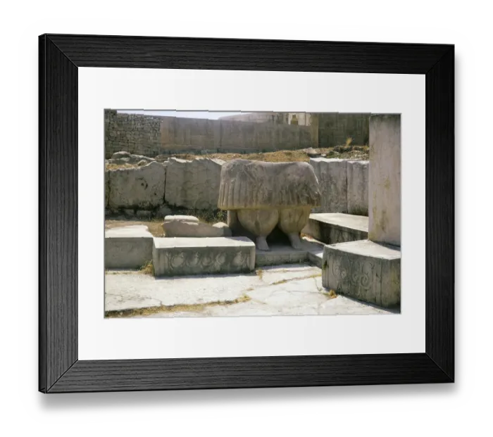 Framed Print : Fat lady sculpture, Neolithic temples of Tarxien, prehistoric archaeological site, Malta, Europe 1971, Europe
