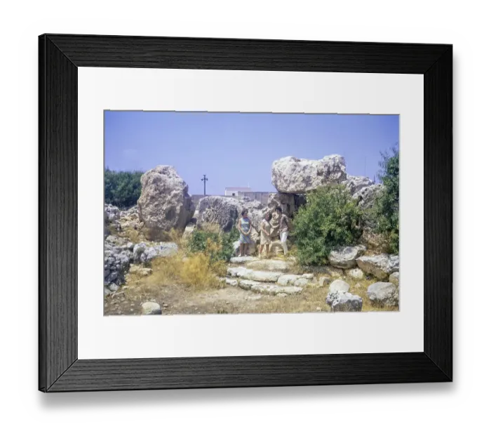Framed Print : Neolithic temples of Skorba prehistoric archaeological site, Mgarr, Malta, Europe 1971, Europe Framed Print : Neolithic temples of Skorba prehistoric archaeological site, Mgarr, Malta, Europe 1971, Europe