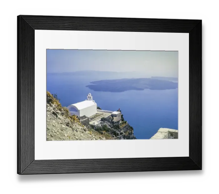 Framed Print : Agios Georgios Chapel, Imerovigli, Santorini Cyclades islands, Greece, Europe, 1972, Europe Framed Print : Agios Georgios Chapel, Imerovigli, Santorini Cyclades islands, Greece, Europe, 1972, Europe