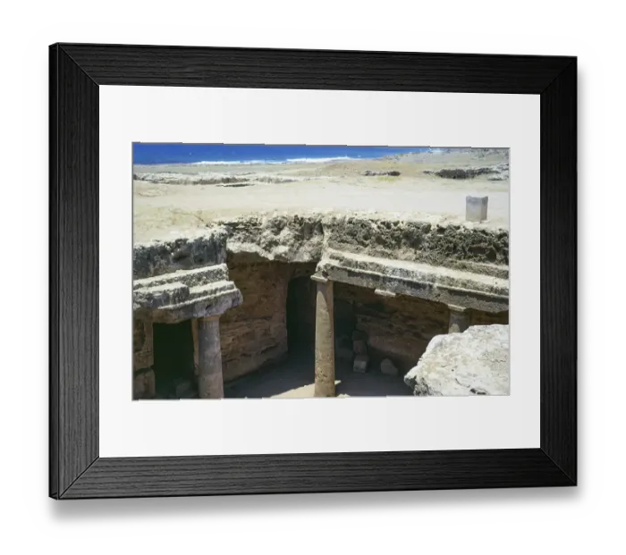 Framed Print : Tomb of the Kings, underground rock tombs, Paphos, Cyprus, Europe 1973, Europe