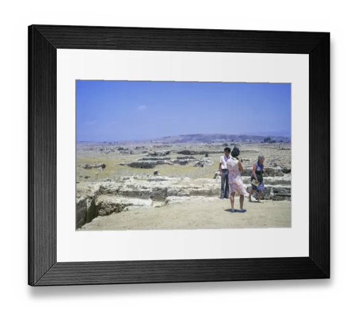 Framed Print : Tourists at ancient ruins, Paphos Archaeological Park, Paphos, Cyprus, Europe 1973, Europe Framed Print : Tourists at ancient ruins, Paphos Archaeological Park, Paphos, Cyprus, Europe 1973, Europe