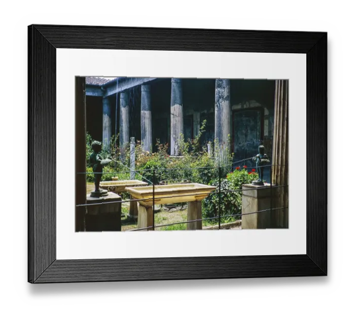 Framed Print : Roman ruins Archaeological Park of Pompeii, Naples, Italy, Europe 1967, Europe