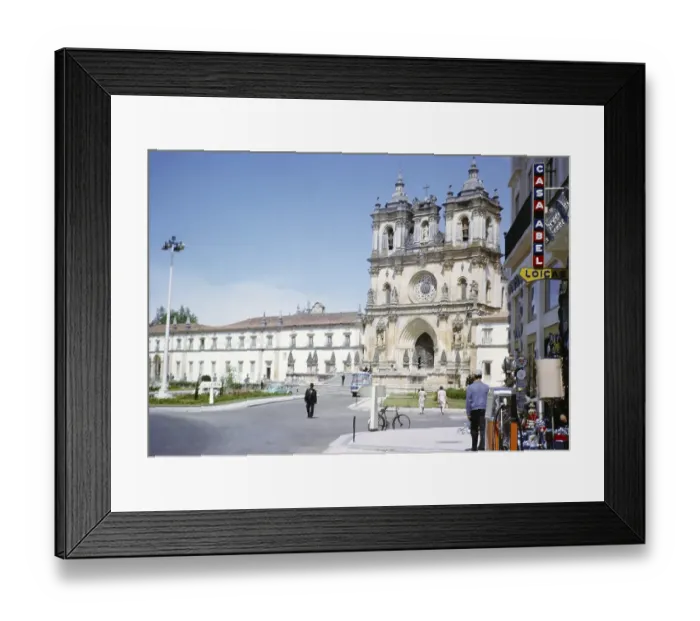 Framed Print : Santa Maria de Alcobaca catholic monastery and church, Alcobaca, Oeste, Portugal, Europe 1965, Europe Framed Print : Santa Maria de Alcobaca catholic monastery and church, Alcobaca, Oeste, Portugal, Europe 1965, Europe