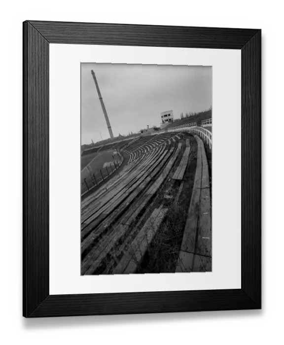 Framed Print : Germany, Berlin, 13.12.1991, Stadium of World Youth, in decay, Europe Framed Print : Germany, Berlin, 13.12.1991, Stadium of World Youth, in decay, Europe